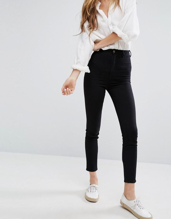 Rolla's Scorpion Super High Waist Skinny Jeans - Black