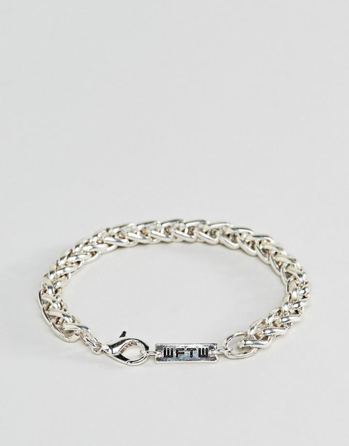 Wftw Wheat Link Bracelet In Silver - Silver