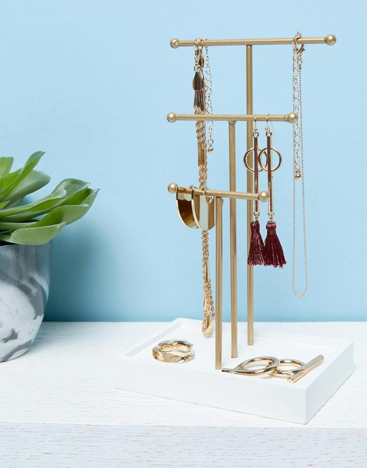 Stradivarius Metal Jewelry Stand - Multi