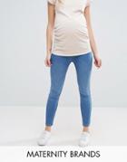 New Look Maternity Under The Bump Skinny Jegging - Blue