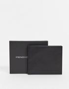 French Connection Premium Leather Bifold Wallet-black
