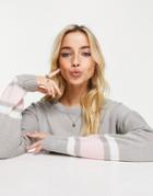 Brave Soul Seattle Sleeve Stripe Jumper-multi