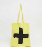 Life Is Beautiful Unisex Tote Bag With Logo Print-yellow