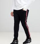 Liquor N Poker Plus Skinny Jeans With Side Stripe - Black