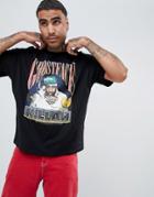 Asos Design Wu Tang Clan Oversized Hip Hop T-shirt - Black