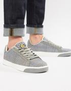 Lambretta Crossfire Check Sneakers - Gray