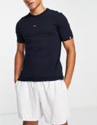 Tommy Hilfiger Performance Essentials Central Logo T-shirt In Navy