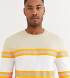 Asos Design Tall Relaxed Long Sleeve T-shirt With Reflective Tape In Beige
