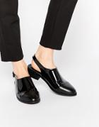Asos Moment Of Truth Flat Shoes - Black Mix