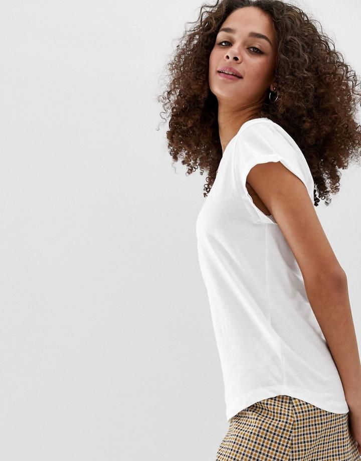 Brave Soul Gillie Basic T Shirt - White