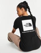 The North Face Box Nse Back Print T-shirt In Black