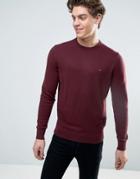 Tommy Hilfiger Cashmere Blend Crew Neck Sweater - Red