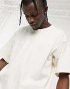 Adidas Originals Set Premium T-shirt In Off-white