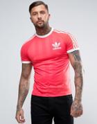Adidas Originals Retro California T-shirt In Pink Cf5306 - Pink