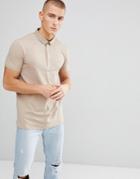 Brave Soul Waffle Polo - Stone