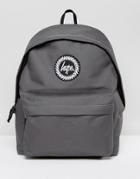 Hype Exclusive Script Strap Backpack In Gray - Gray