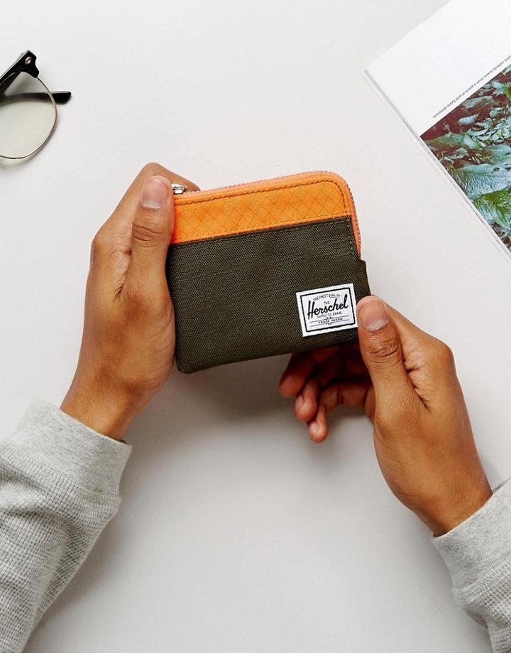 Herschel Supply Co. Johnny Zip Around Wallet With Rfid - Green