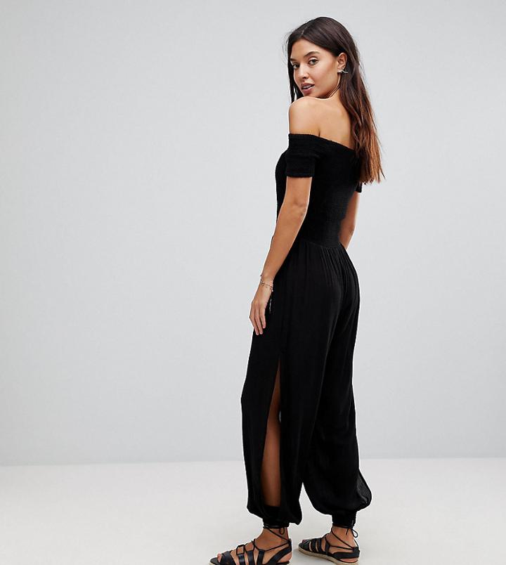 Akasa Bandeau Beach Jumpsuit - Black