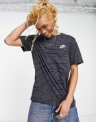 Nike Air Graphic Logo T-shirt In Dark Gray
