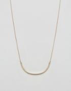 Selected Gold Bar Necklace - Gold