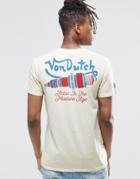 Von Dutch T-shirt With Small Logo - Stone
