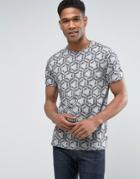 Ted Baker Patterned Tee - Gray