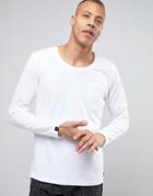 Produkt Long Sleeve T-shirt With Pocket - White