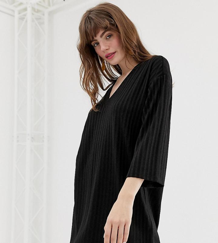 Monki Jersey Top In Black - Black