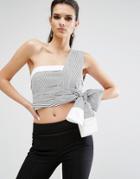 Kendall + Kylie Sleeve Wrap Top - Multi