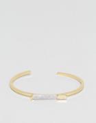 Nylon Gold Bracelet With Stone - Gold