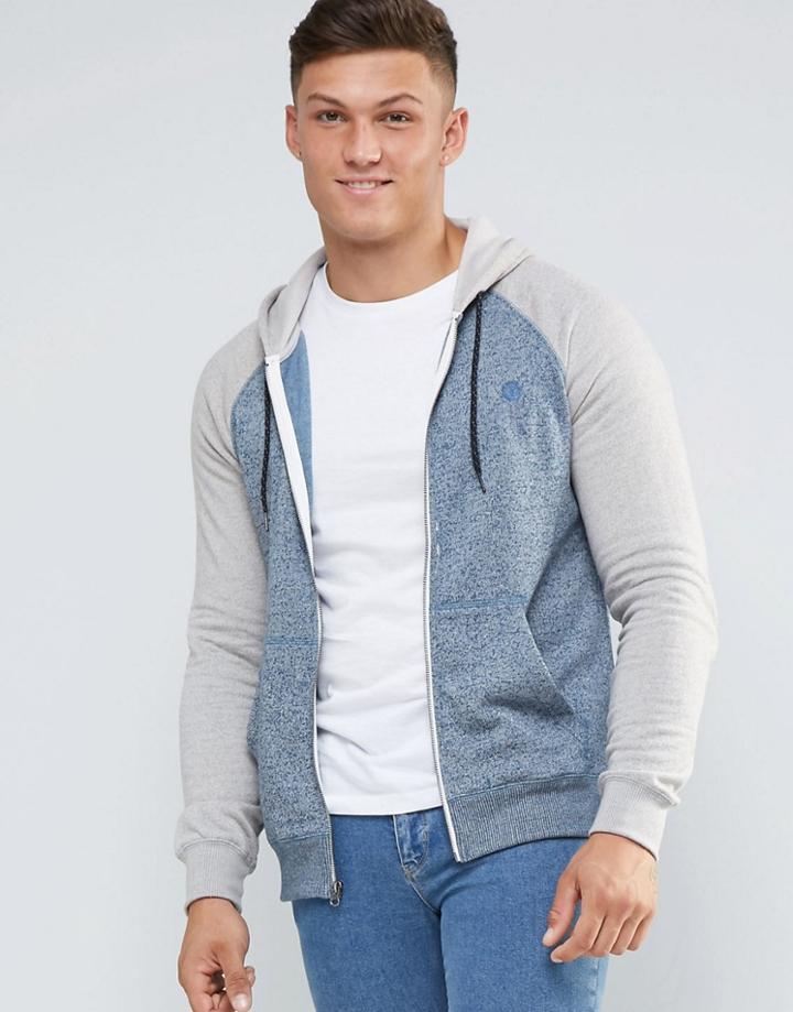 Element Zip Through Raglan Hoodie - Gray