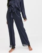 Asos Design Mix & Match Satin & Lace Pyjama Pants