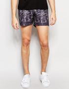 Wasted Youth Black Distressed Shorts - Black