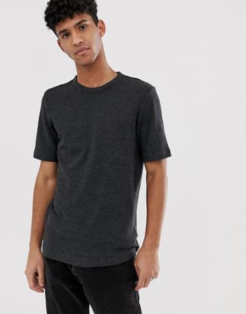 Weekday Grinko T-shirt In Black - Black