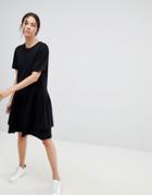 Kowtow Building Block Tiered Mini Dress - Black