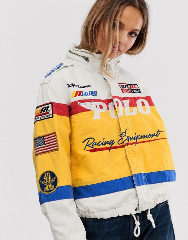 Polo Ralph Lauren Patchwork Moto Jacket