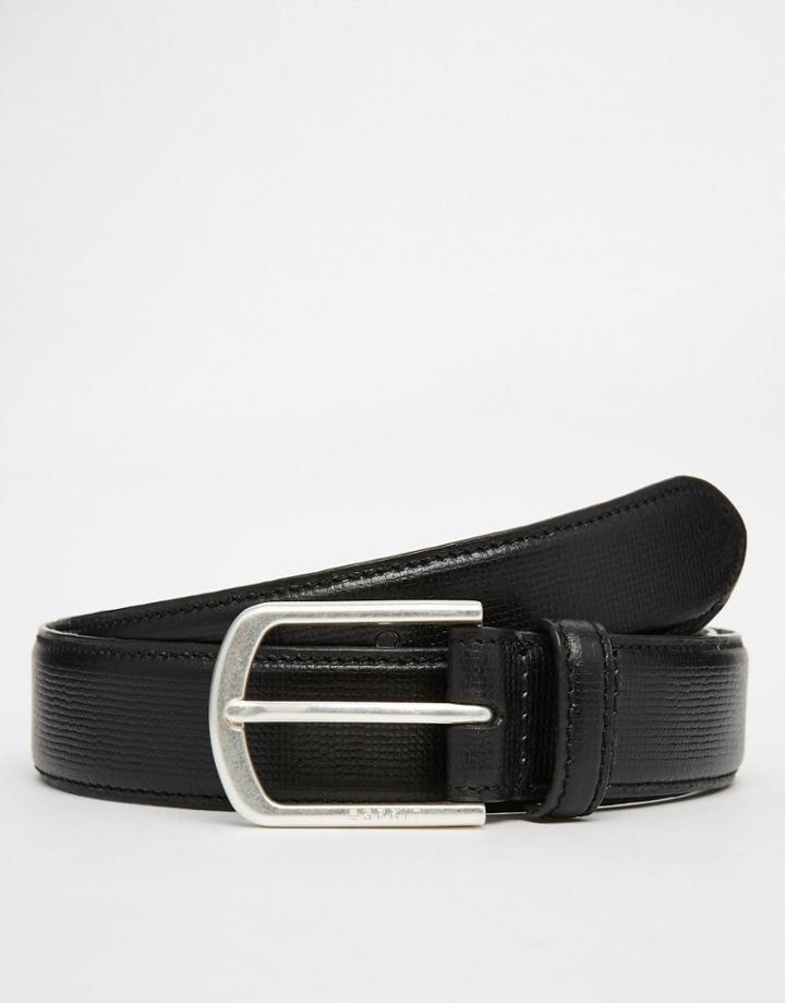 Esprit Leather Belt Stitch - Black