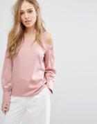 Warehouse Off The Shoulder Top - Cream