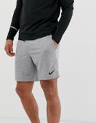 Nike Training Dry Hybrid Fleece Shorts In Gray