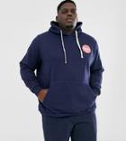 Friend Or Faux Plus Neocity Back Print Hoodie-navy