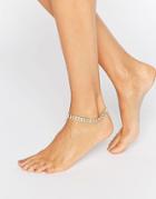 Asos Night Crystal Anklet - Clear