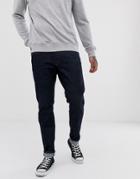 Selected Homme Straight Fit Organic Cotton Jeans In Dark Rinse - Blue