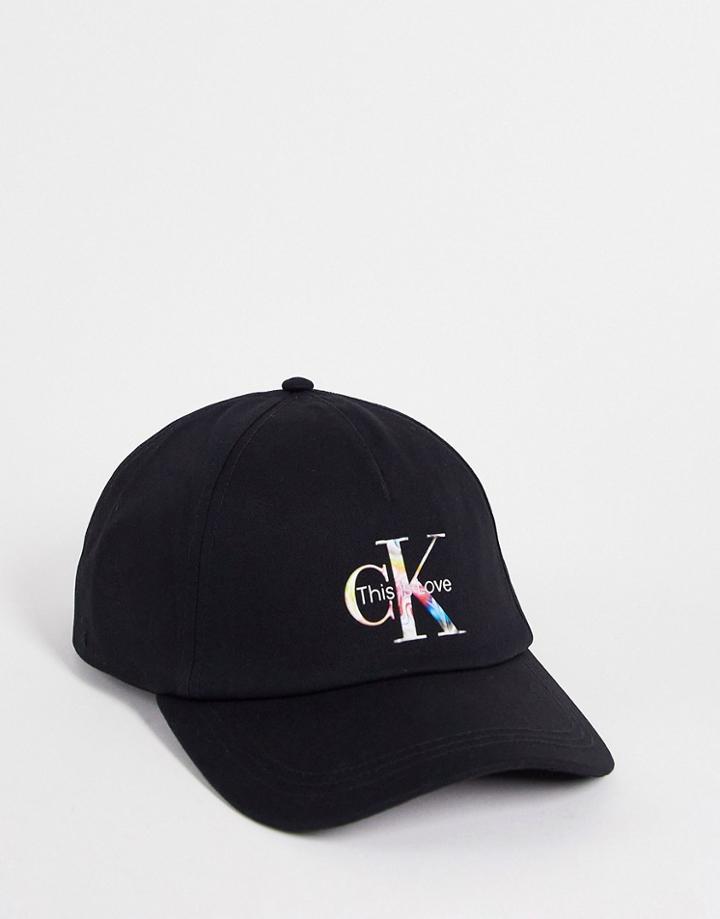 Calvin Klein Jeans Cotton Pride Capsule Cap In Black - Black