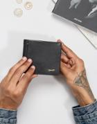 Paul Costelloe Contrast Leather Wallet In Black - Black
