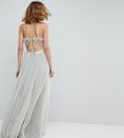 Needle & Thread Cami Strap Maxi Dress With Open Back - Blue