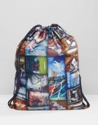Adidas Originals Drawstring Backpack With Logo Print Ay7813 - Multi