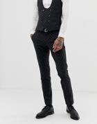 Twisted Tailor Super Skinny Suit Pants In Cut And Sew Pinstripe - Gray