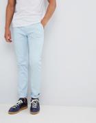 Burton Menswear Skinny Fit Chinos In Blue - Blue