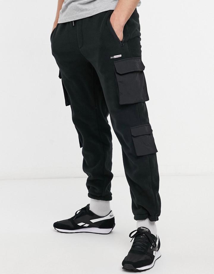 Arcminute Polar Fleece Utility Sweatpants In Black