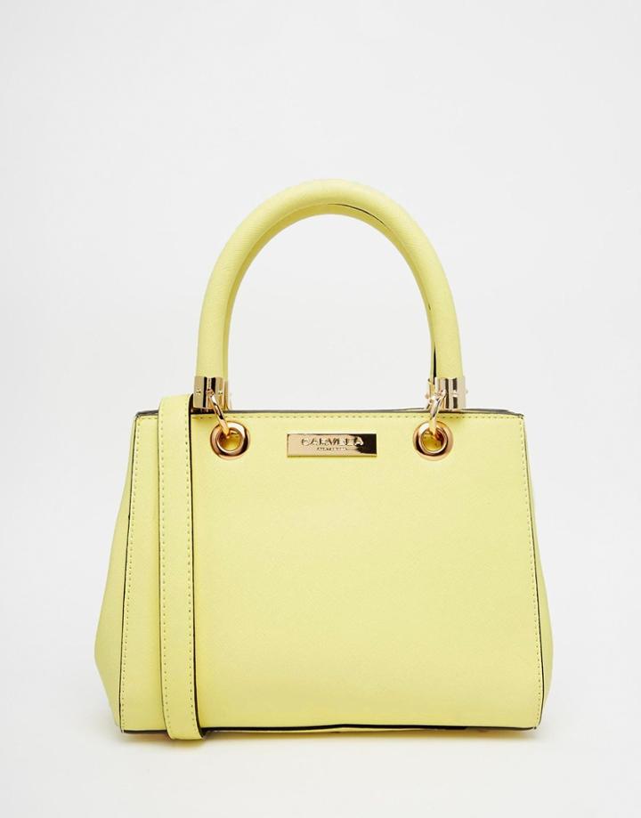 Carvela Mini Handheld Bag With Optional Strap - Yellow